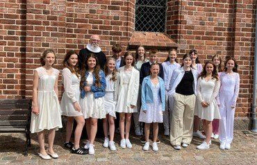 Konfirmander ved Vindinge kirke
