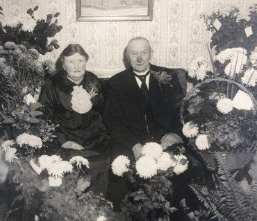 Karoline og Vilhelm Wullfs guldbryllup 3. november 1944.